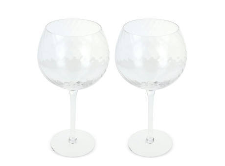 Byon Opacity 2er-Set Weingläser mit stilvollem Glasmuster 470ml Werbeartikel