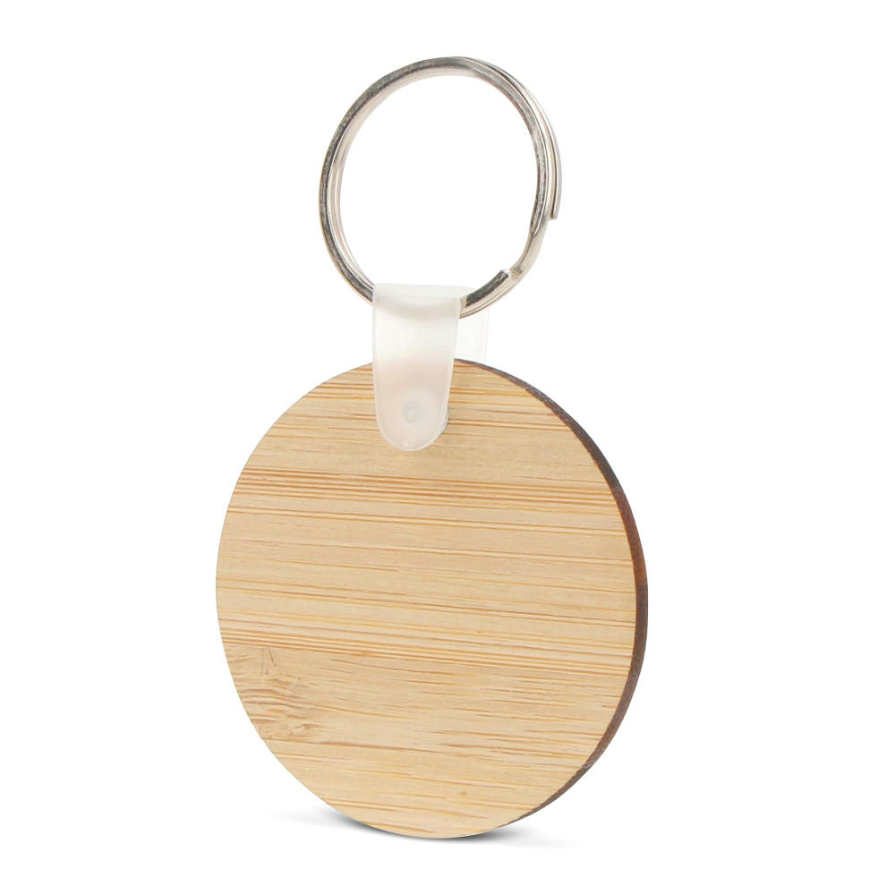 Product image Schlüsselanhänger Bambus rund Werbeartikel