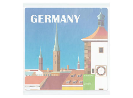 POLYCLEAN rPET Displaytuch 20x20 cm im Pergaminbeutel, All-Inclusive-Paket  Werbeartikel