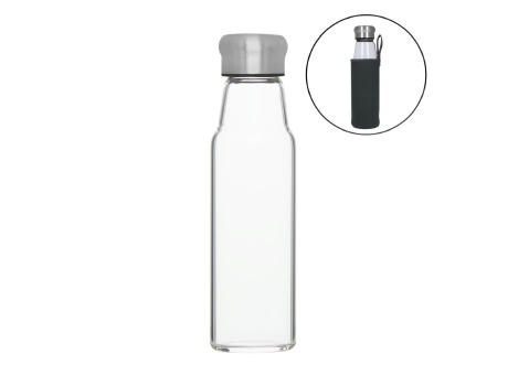 Product image Glasflasche mit Hülle "Life" 0,55 l bedrucken
