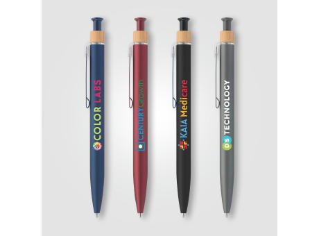 Reborn Click Softy Kugelschreiber aus recyceltem Aluminium bedrucken