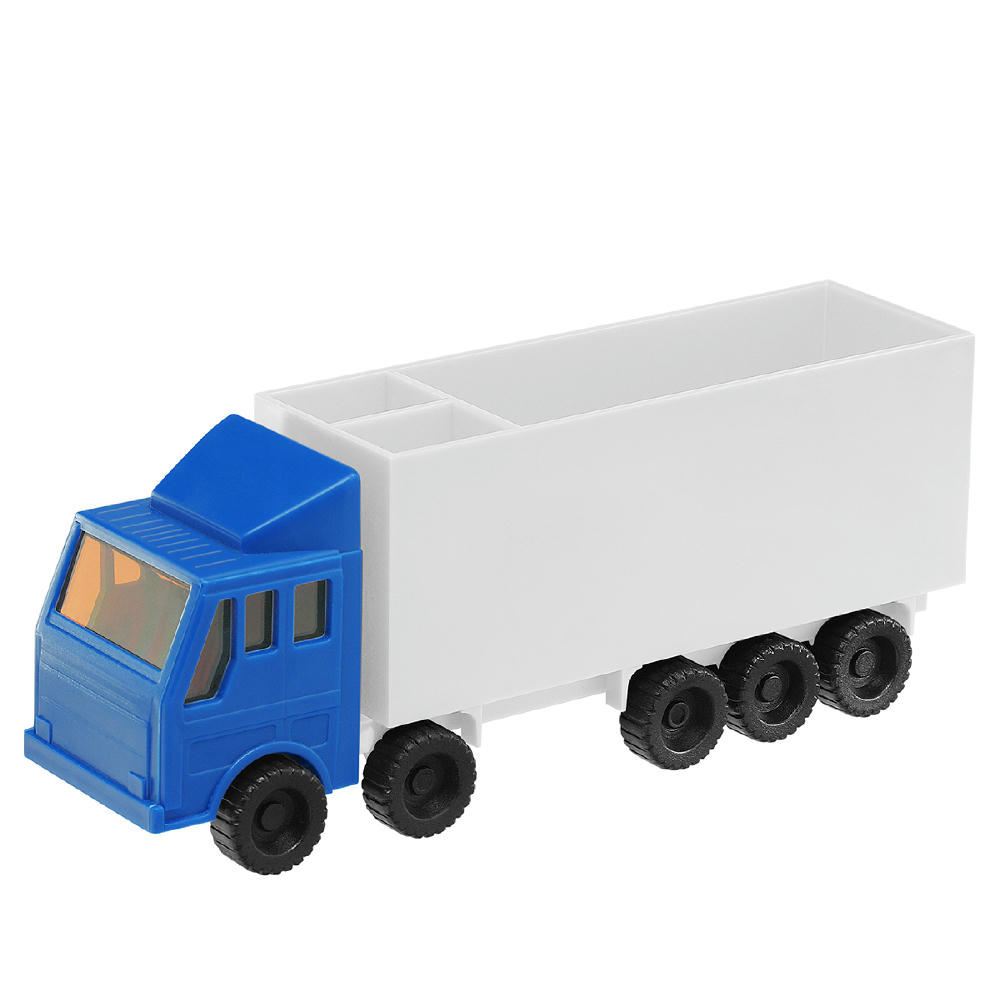 Führerhaus blau, Anhänger weiß