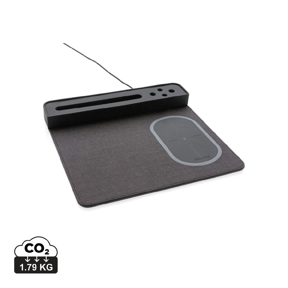 Product image Air Mousepad mit 5W Wireless Charger und USB Werbeartikel