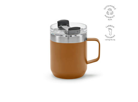 Product image Shinano Tasse recy.Edelstahl, 440 ml. Doppelwandig mit drehbarem Deckel bedrucken