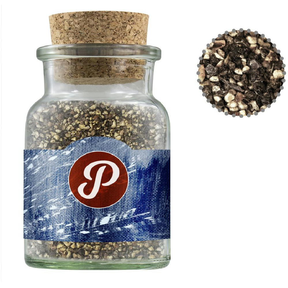 Product image Pfeffer geschrotet, ca. 65g, Korkenglas Werbeartikel