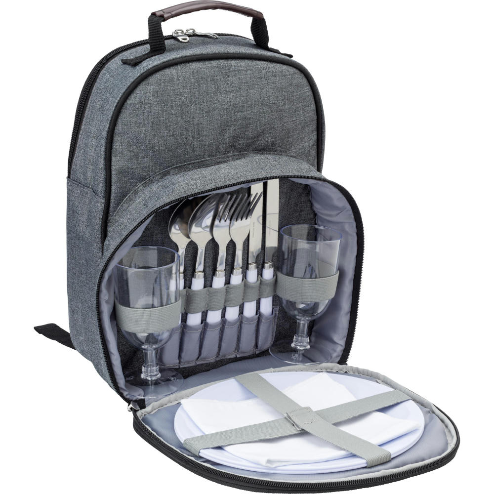 Picknick-Kühlrucksack aus Polycanvas Jolie Werbeartikel
