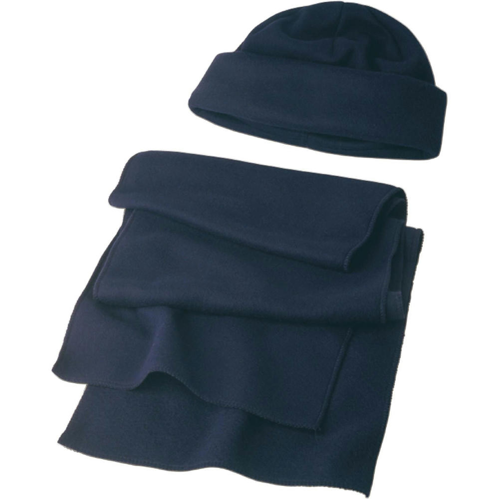 Product image Winter-Set aus Polyester-Fleece Russo Werbeartikel