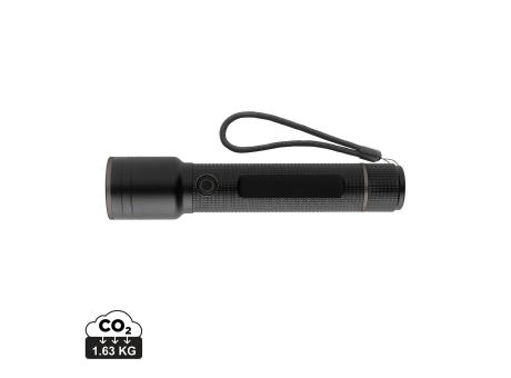 Product image Große Gear X Taschenlampe aus RCS recycelt. Alu mit USB-Akku Werbeartikel