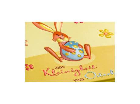 Geschenkartikel / Präsentartikel: Kleinigkeit vom Osterhasen - Pralinendose mit 125 g Werbeartikel