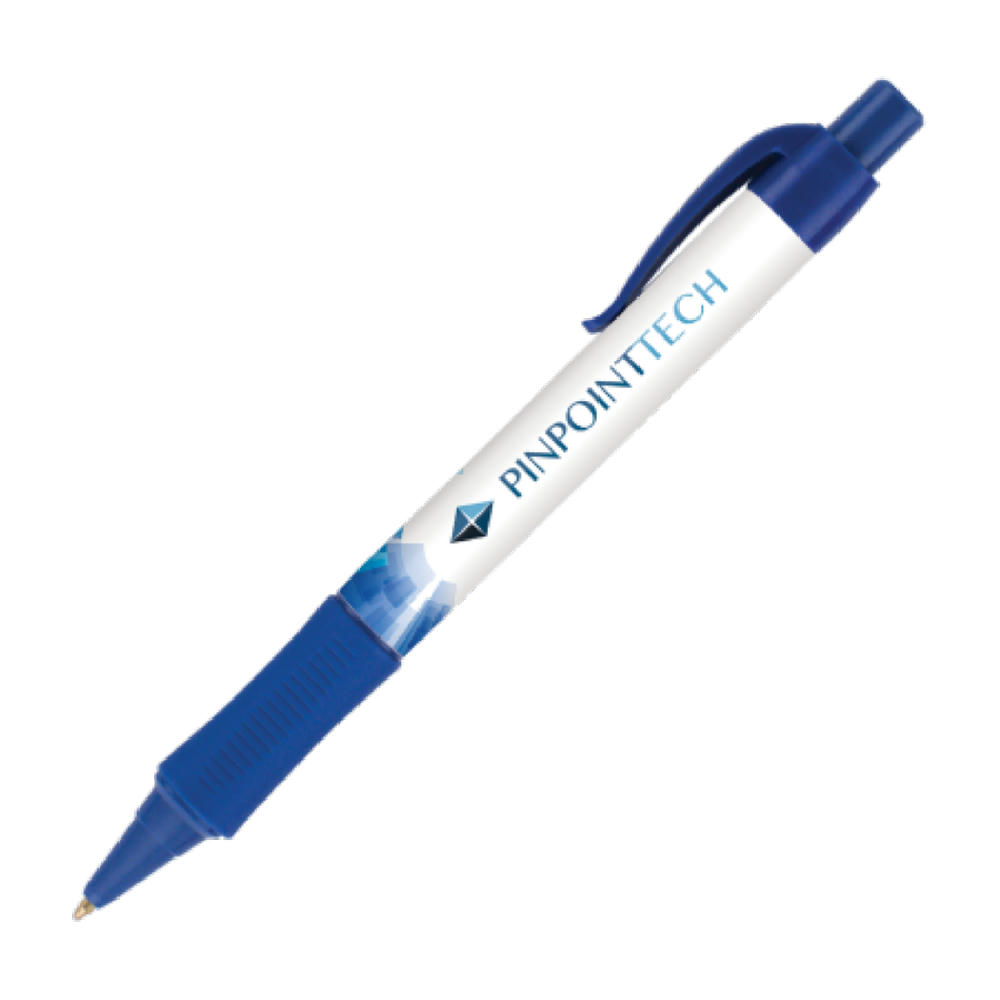 Product image KEA Kugelschreiber mit Griffzone und farbigen Akzenten mit 4c-Druck all over Werbeartikel