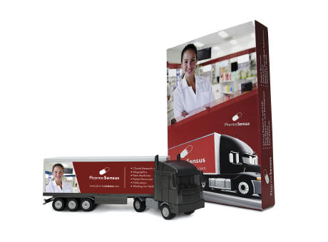 Bausatz in Geschenkverpackung "Sattelschlepper" Werbeartikel