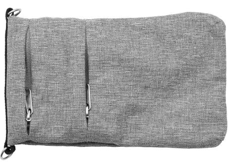 Täschchen 'Toledo', meliertes Grau RPET bedrucken