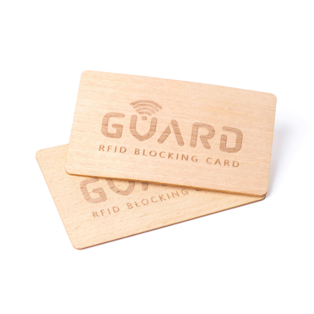RFID Blocker Karte (Holz) Werbeartikel