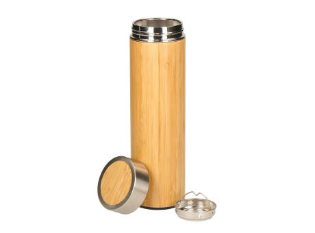 Vakuum Flasche "Bambus", large Werbeartikel