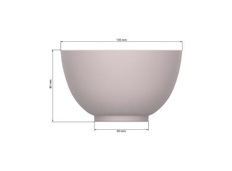 Bio-Müslischale "2 Colour" matt Werbeartikel