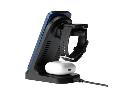 Triple-Up RCS Recycled ABS Wireless Charger Stand Werbeartikel