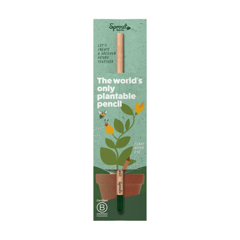 Product image Einzelne Header-Karte für Sproutworld-Bleistift Werbeartikel