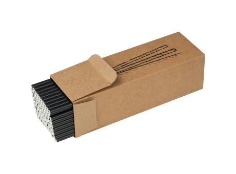 100er Set Trinkhalme aus Papier Werbeartikel