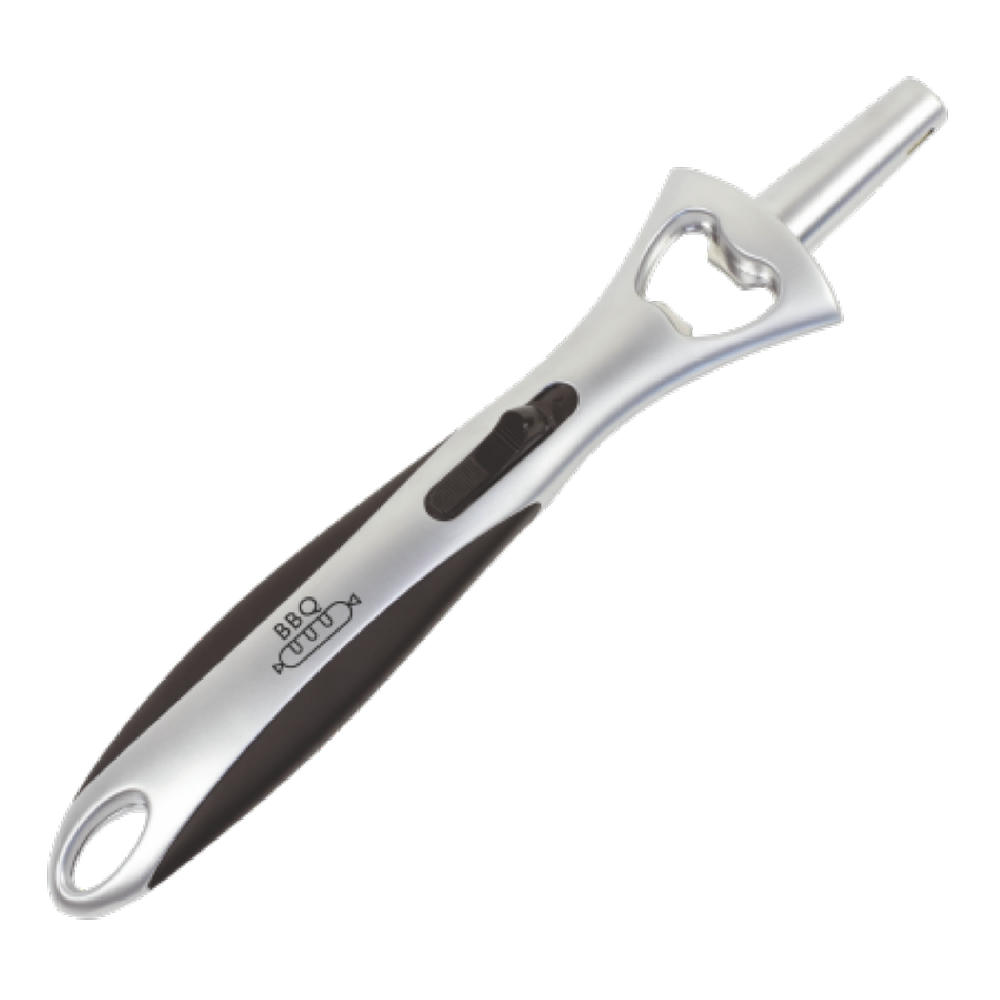 Product image DUBLIN Metall-Feuerzeug mit Flaschenöffner in Etui, nachfüllbar Werbeartikel