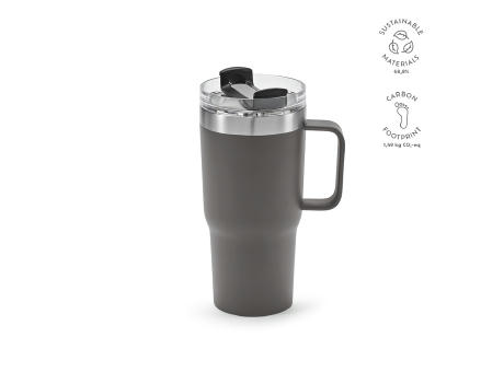 Product image Neman Tasse recy.Edelstahl, 580 ml. Mit drehbarem Deckel bedrucken