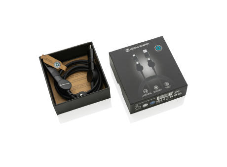 Oakland RCS rKunststoff 1,2m 6-in-1 Fast-Charging 45W Kabel Werbeartikel