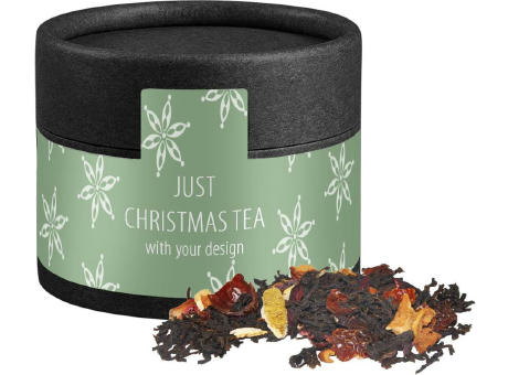 Product image Weihnachts Schwarztee, ca. 25g, Kraftpapierdose Mini schwarz Werbeartikel