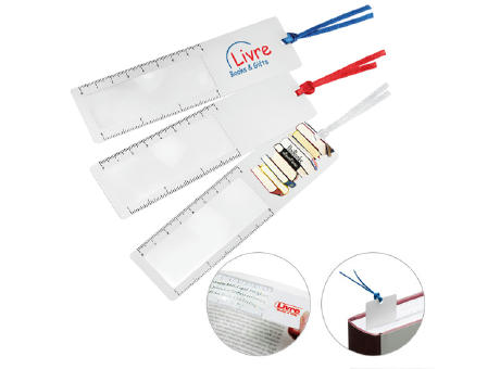 Lesezeichen mit Lupe Werbeartikel