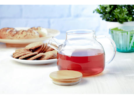Teekanne aus Glas Tendina Werbeartikel