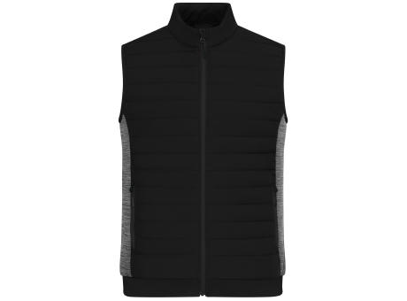 Product image Men's Padded Hybrid Vest - Wattierte Weste mit Stehkragen im attraktiven Materialmix Werbeartikel