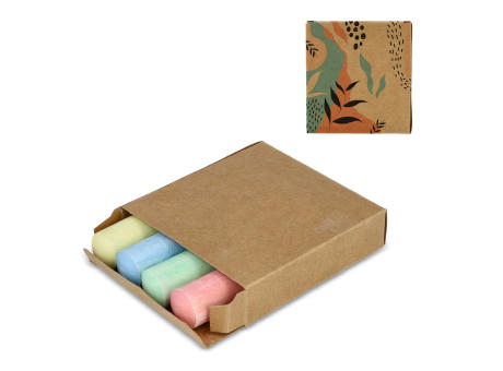 Straßenmalkreide in Kraftkarton Werbeartikel