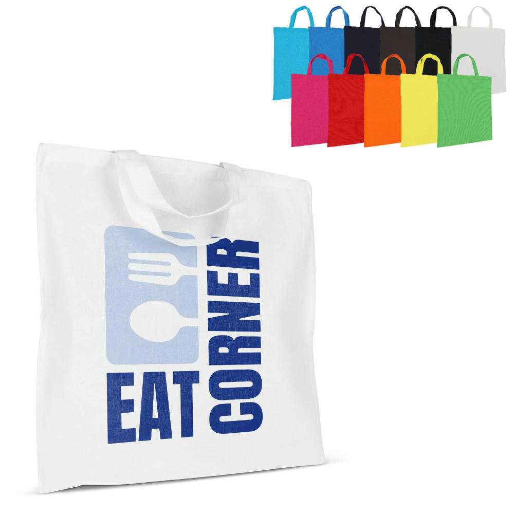 Product image Einkaufstasche OEKO-TEX® 140g/m² 38x42 cm kurze Henkel Werbeartikel