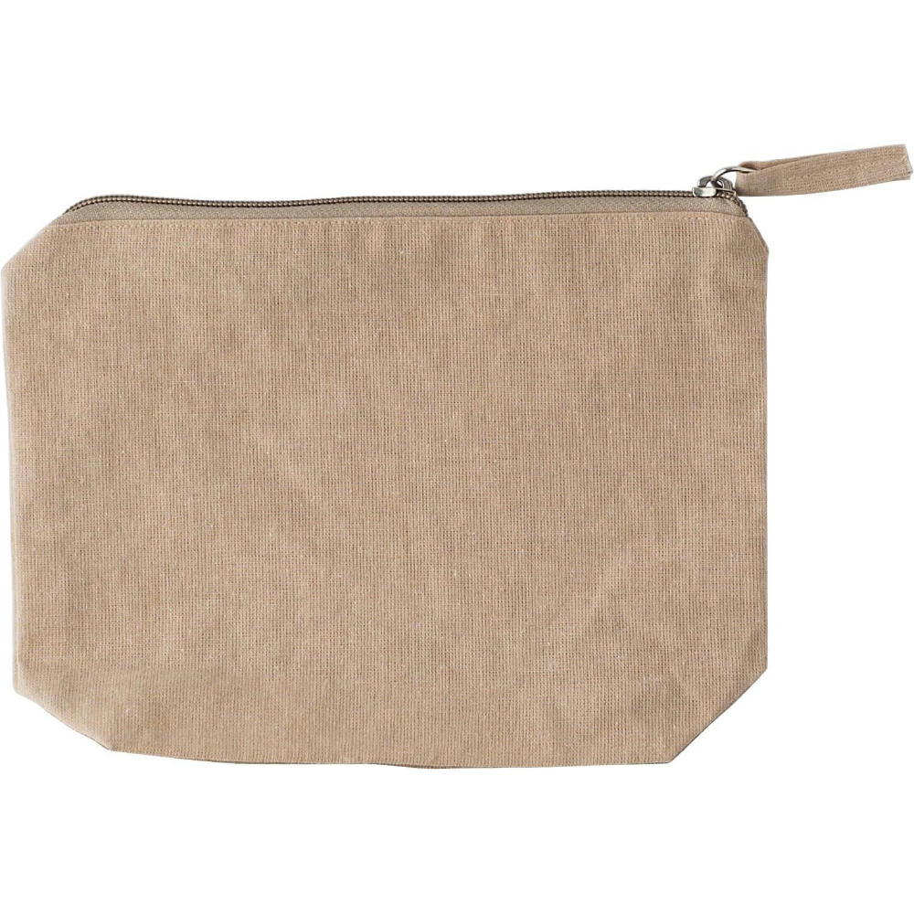 Kosmetiktasche aus recycelter Baumwolle (180 g/m²) Cressida Werbeartikel