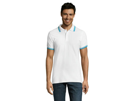 Weiß/Aquamarinblau(QU)