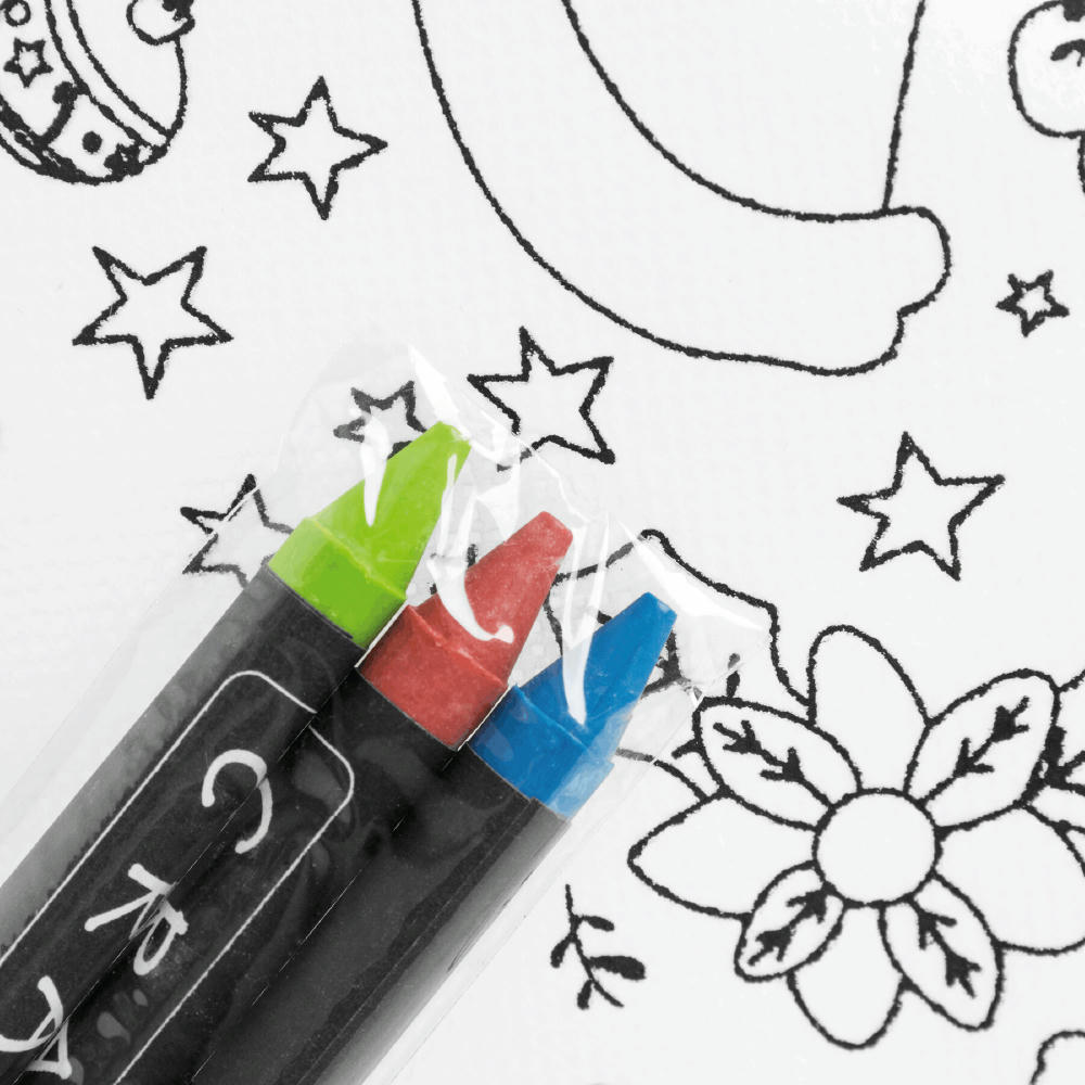 COLOURFUL SNOWMAN - Bemalbarer Turnbeutel Werbeartikel