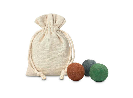 Geschenkartikel / Präsentartikel: Oster-Blumenwiese, 3 Saatkugeln im Säckchen Werbeartikel