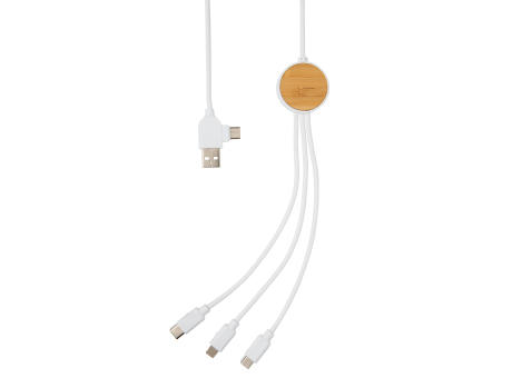 Ontario 6-in-1 Kabel aus RCS recyceltem Kunststoff Werbeartikel