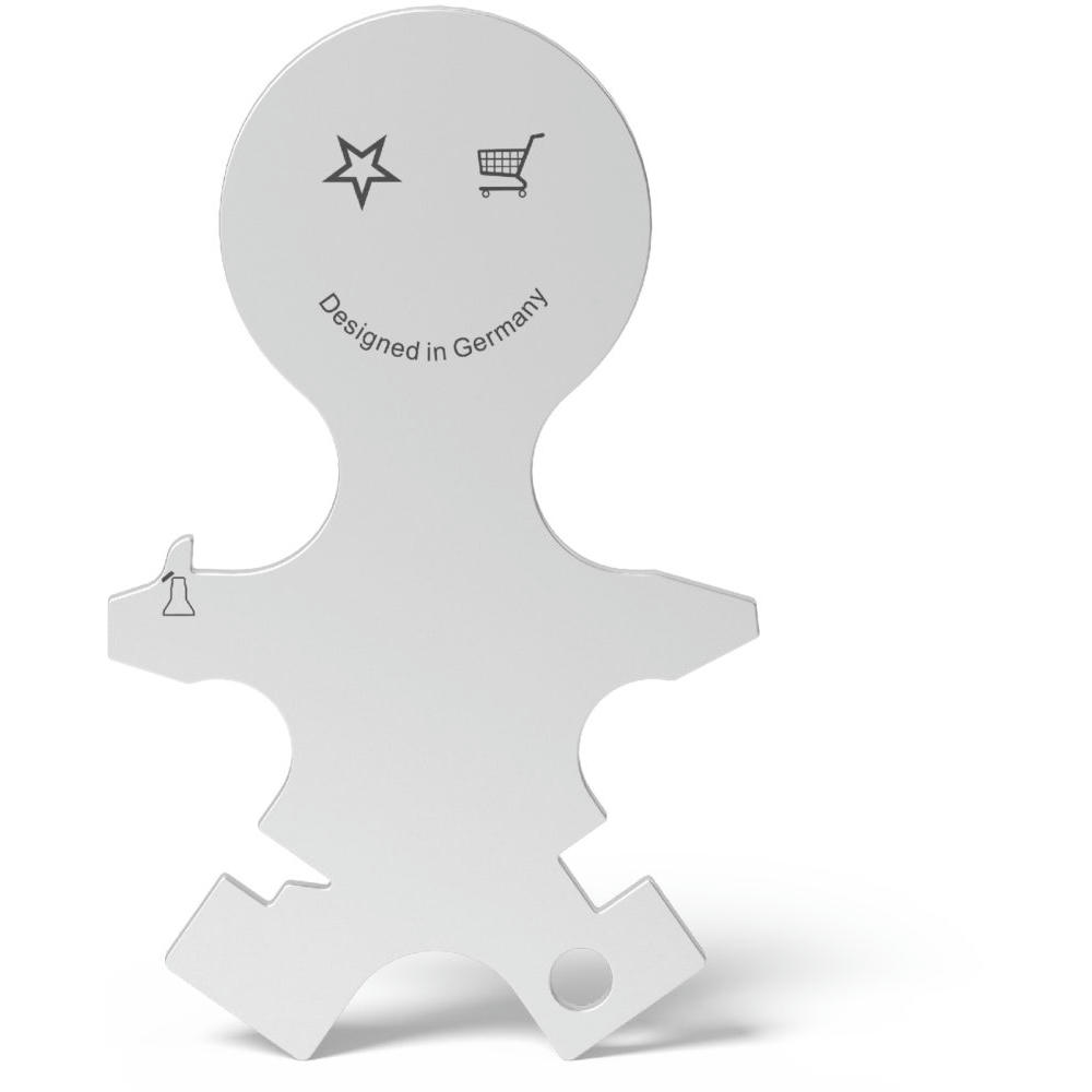 RICHARTZ Einkaufswagenlöser happy: Figur mit Stern- und Einkaufswagen-Symbol – Werbeartikel mit Ihrem Logo