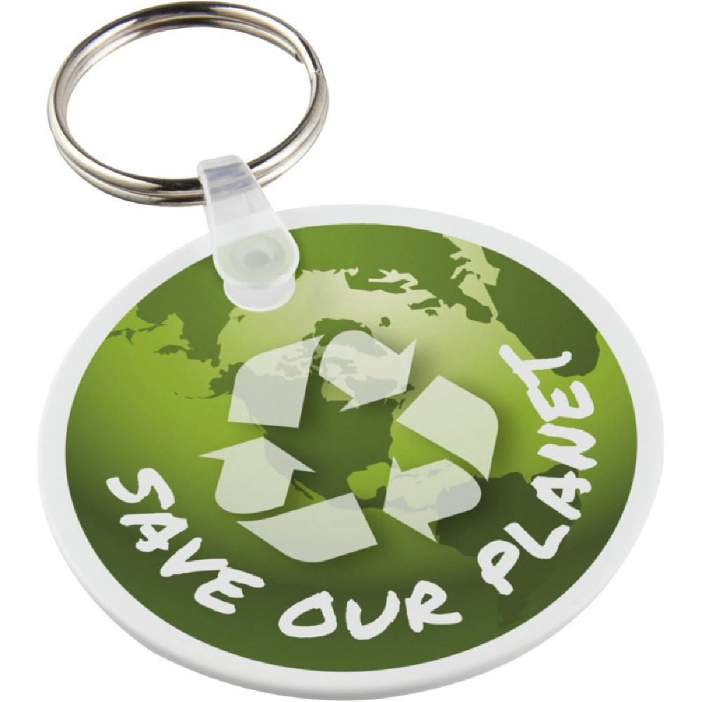 Product image Tait kreisförmiger Schlüsselanhänger aus recyceltem Material Werbeartikel