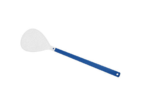 Griff blau, Klatsche weiß