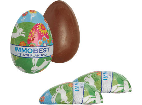 Product image Schoko-Halbei, vollgegossenes Schoko-Halbei Werbeartikel