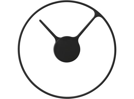 Stelton Time Wanduhr D: 30 cm gross black Werbeartikel