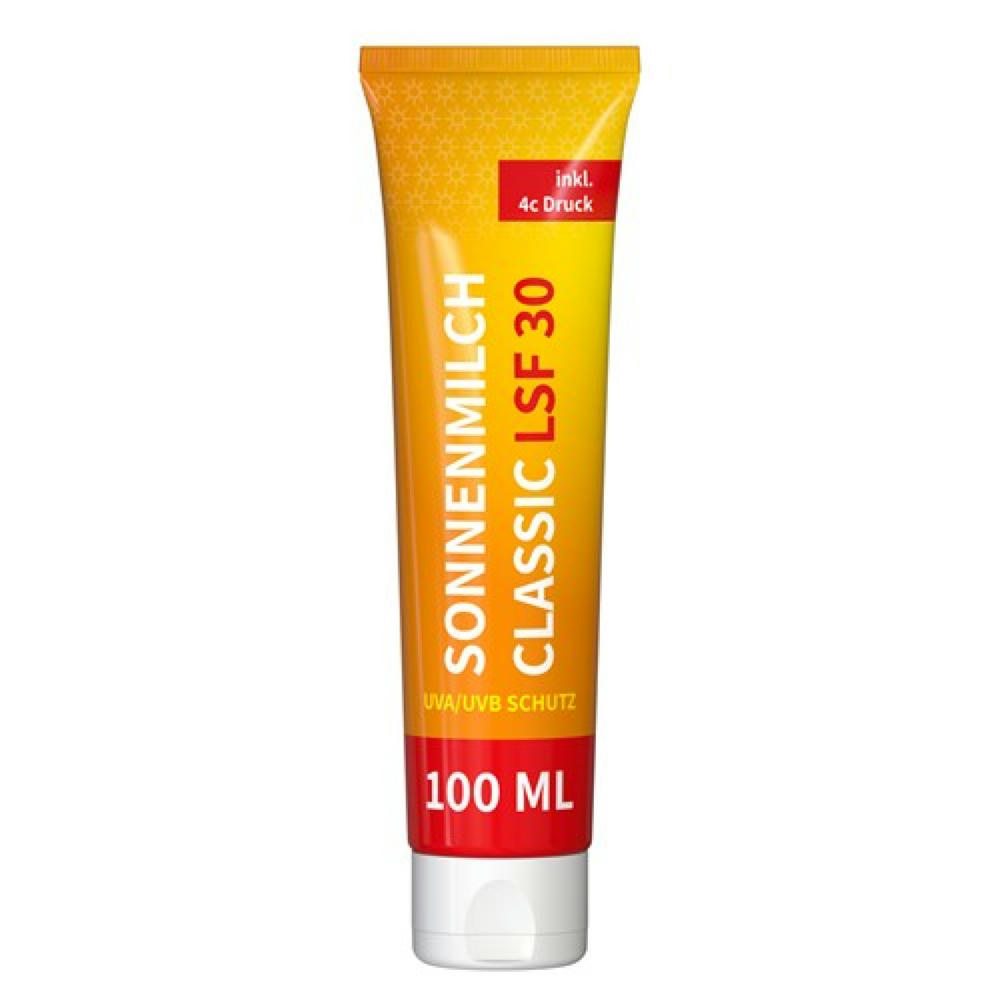 100 ml Tube - Sonnenmilch LSF 30 - FullbodyPrint Werbeartikel