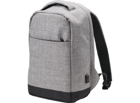 Diebstahlsicherer Rucksack aus Polyester Cruz bedrucken