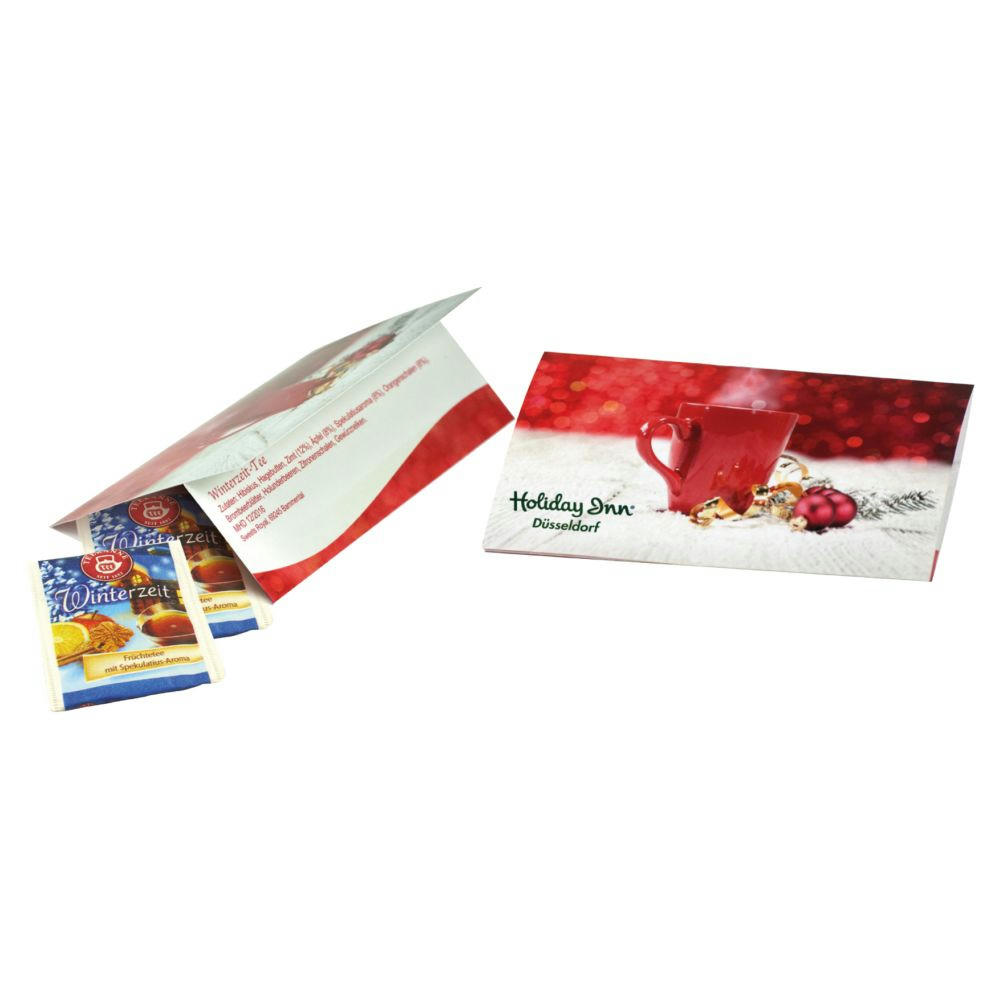 Product image Klappkärtchen Teestunde Werbeartikel