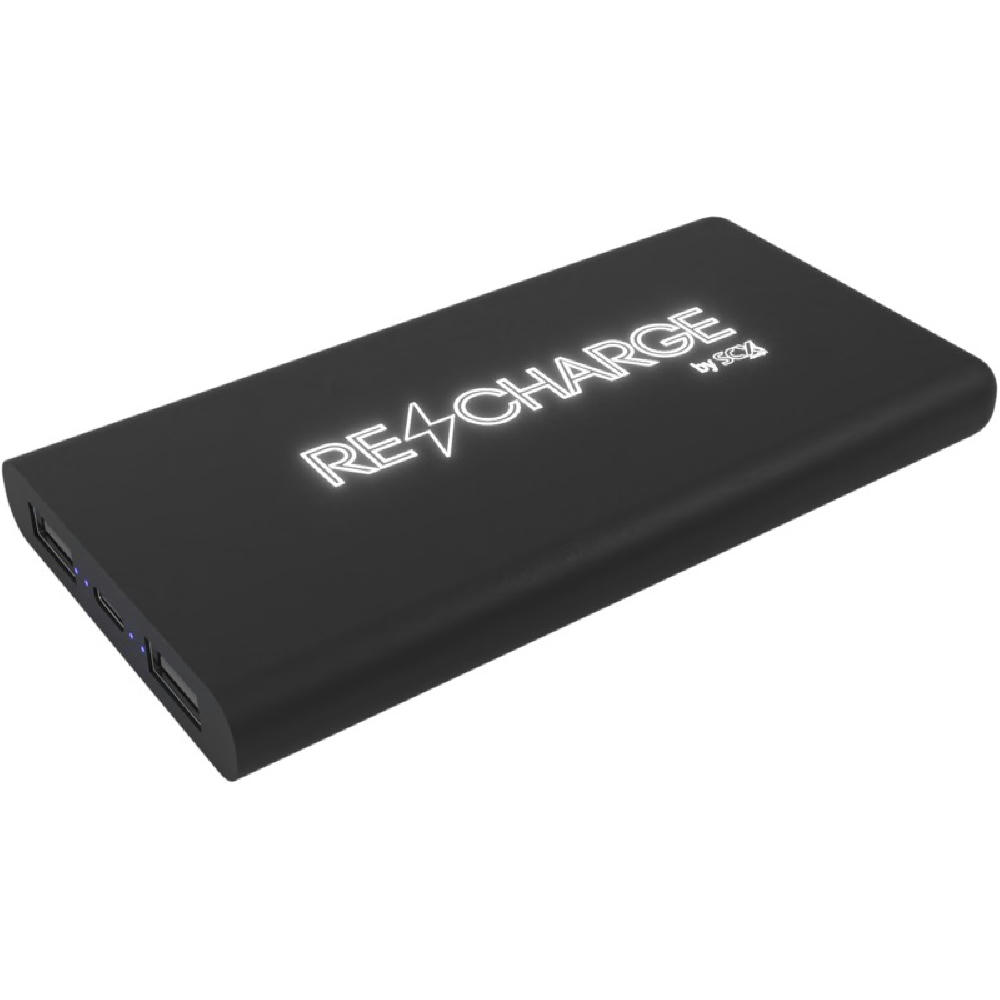 Product image SCX.design P40 10.000 mAh kabellose Powerbank mit Leuchtlogo Werbeartikel