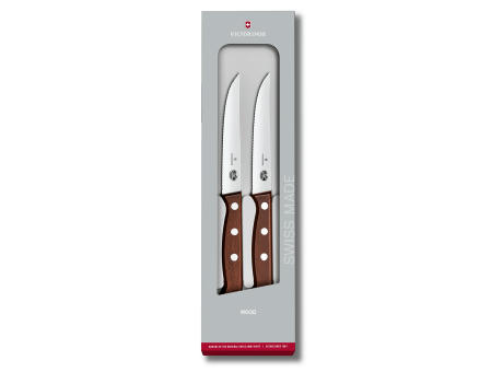 Victorinox - Wood Steak- und Pizzamesser-Set. 2-teilig Werbeartikel