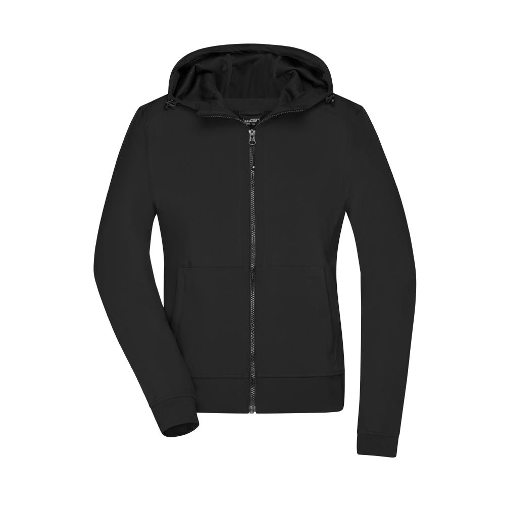 Ladies' Hooded Softshell Jacket - Softshelljacke mit Kapuze im sportlichen Design Werbeartikel