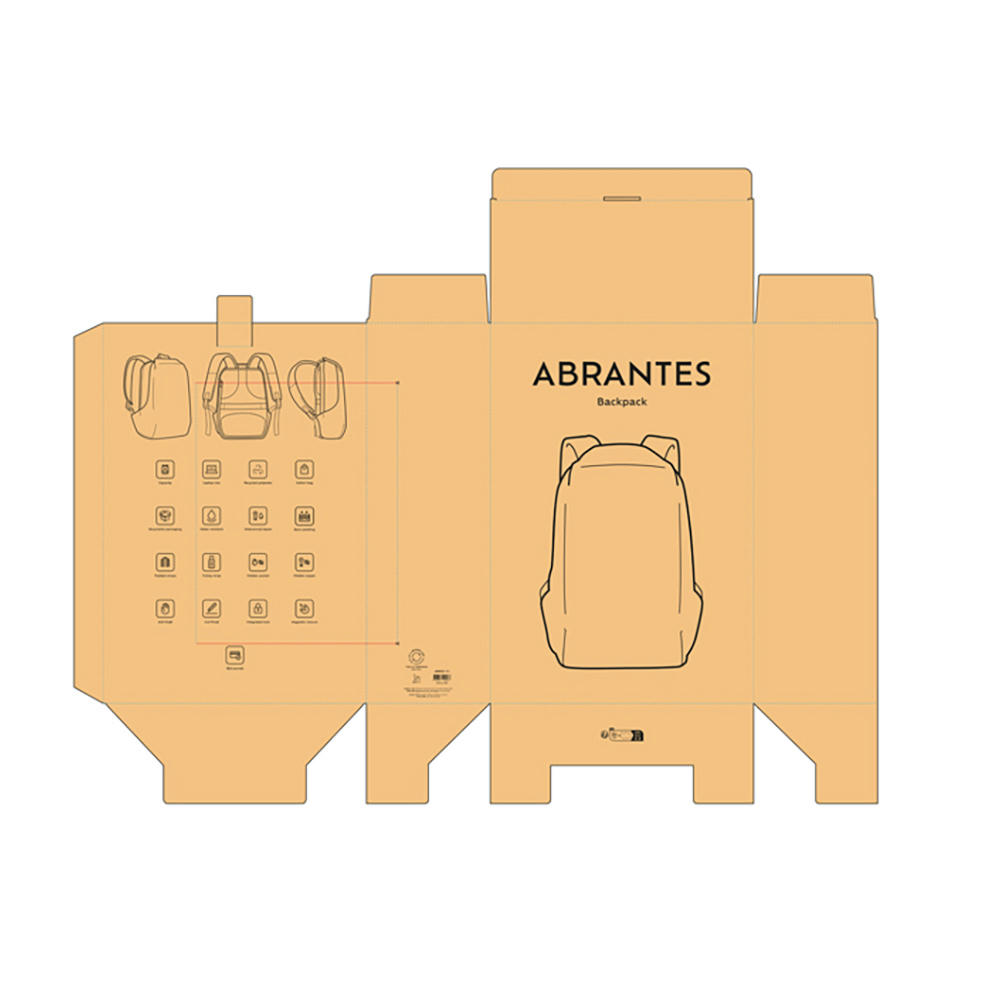 Abrantes Laptop Rucksack 20L RFID rPET  Werbeartikel