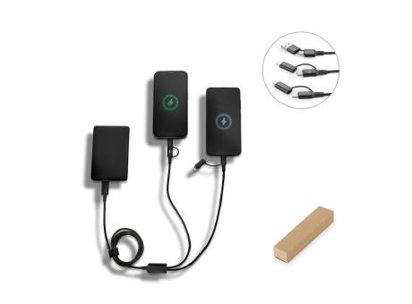 Product image BERTOZZI. Superschnelles 6-in-1-USB-Kabel aus Aluminium und recyceltem PET Werbeartikel