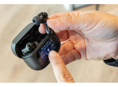 Airtune ANC-Ohrhörer aus RCS rec. ABS mit Touch-Screen Werbeartikel
